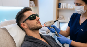 Professional Laser Hair Removal for Men – Achieve smooth, hair-free skin with safe, effective, and long-lasting laser treatments.